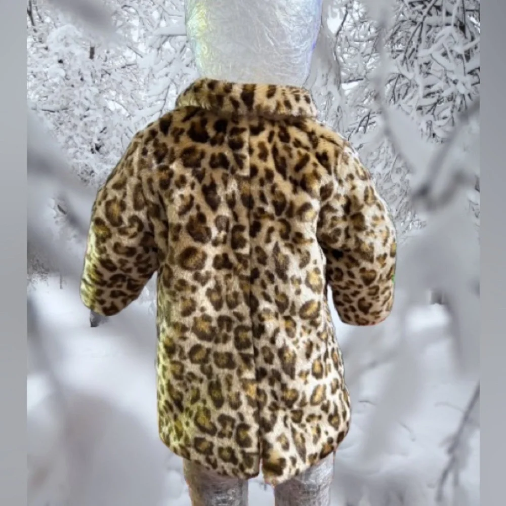 Vintage Baby Ur It, faux leopard coat; sz 12 mos - Picture 4 of 4